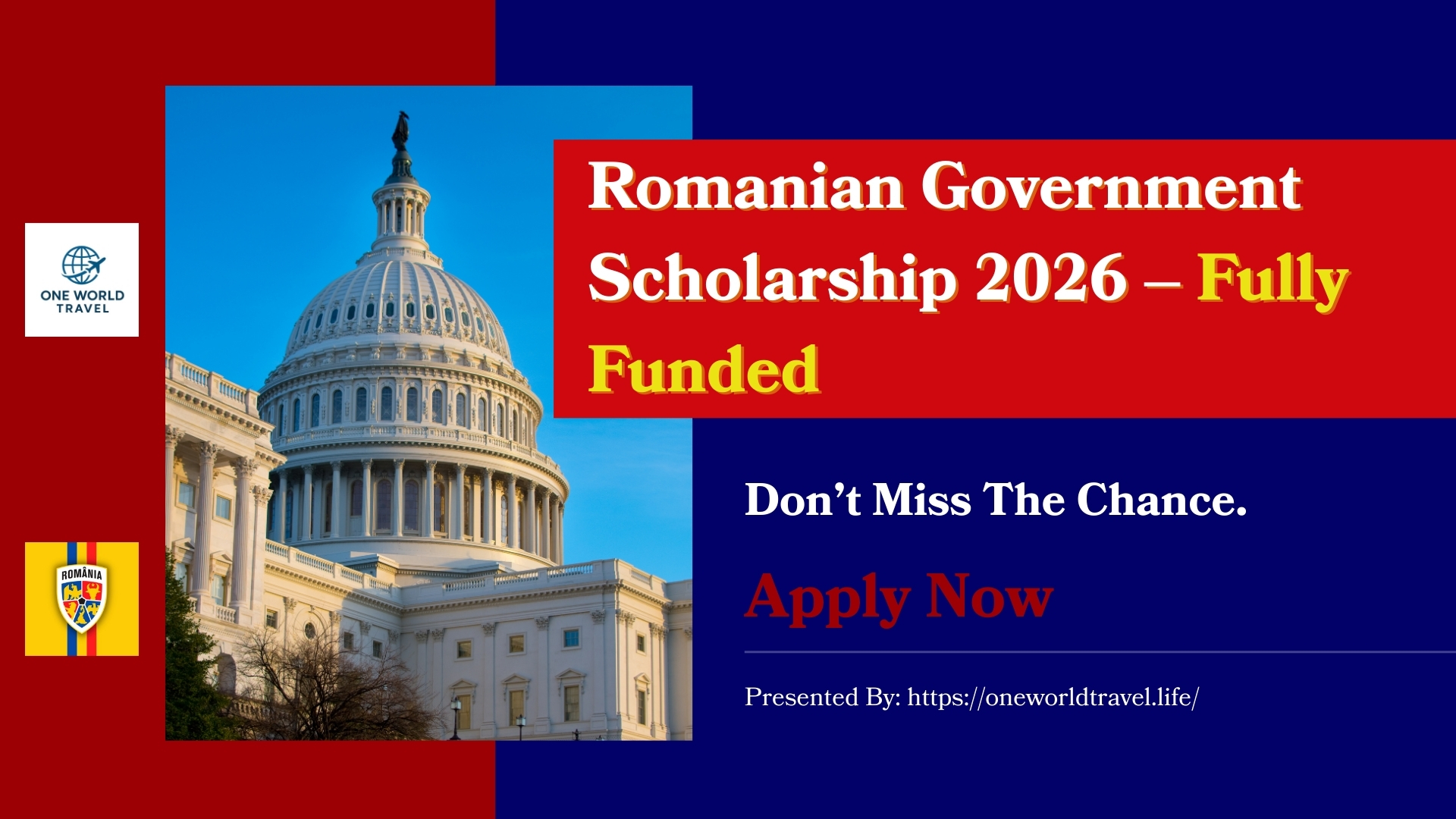 Romanian Government Scholarship 2026 – Fully Funded